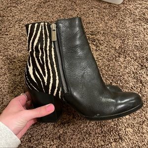 zebra michael kors boots
